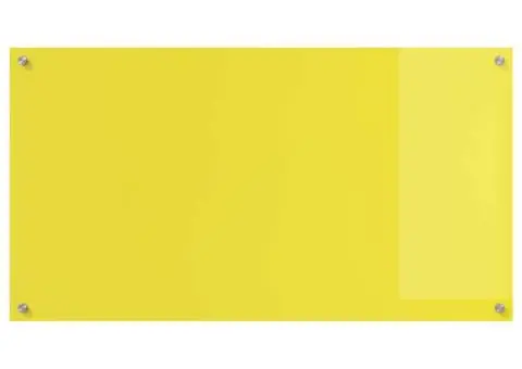 Contrablat bucătărie galben 110x60x0.6 cm sticlă securizată - 5/5