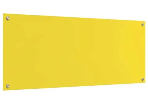 Contrablat bucătărie galben 120x50x0.6 cm sticlă securizată - 2/5