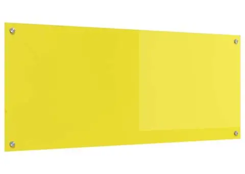 Contrablat bucătărie galben 120x50x0.6 cm sticlă securizată - 4/5