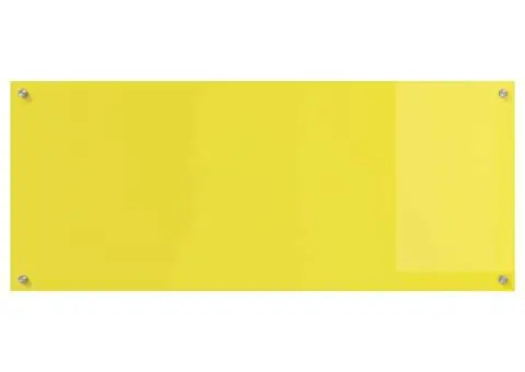 Contrablat bucătărie galben 120x50x0.6 cm sticlă securizată - 5/5