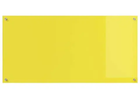 Contrablat bucătărie galben 120x60x0.6 cm sticlă securizată - 5/5