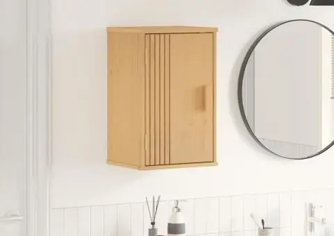 Dulap de baie, 35x30x55 cm, lemn masiv de pin - 1/5