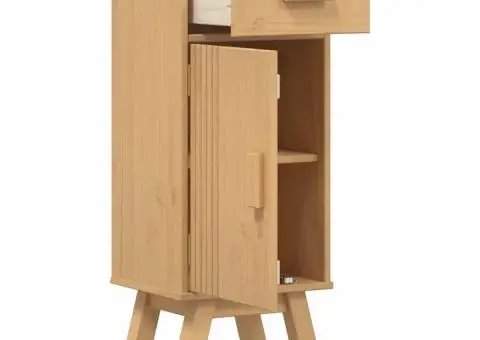 Dulap de baie, 35x30x90 cm, lemn masiv de pin - 5/5