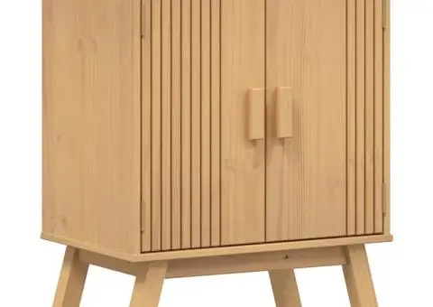 Dulap de bază pentru chiuvetă 114x43x73,5 cm Lemn masiv de pin - 2/5