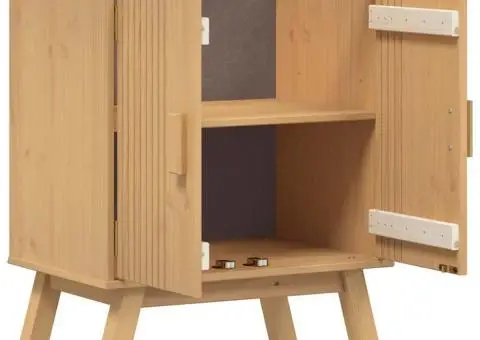 Dulap de bază pentru chiuvetă 114x43x73,5 cm Lemn masiv de pin - 5/5