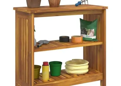 Dulap de grădină Maro 75 x 35 x 70cm Lemn masiv de acacia - 3/5