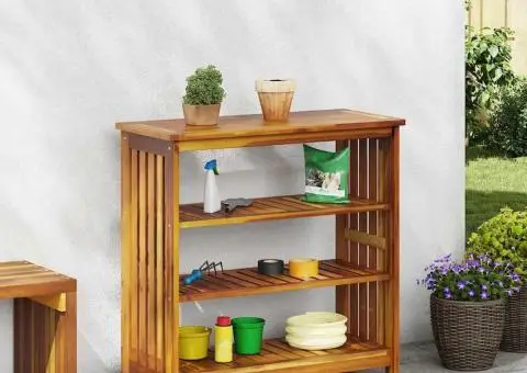 Dulap de grădină Maro 75 x 35 x 70cm Lemn masiv de acacia - 1/5