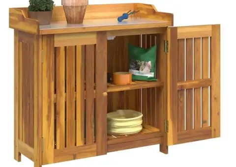 Dulap de grădină Maro 78 x 36.5 x 78cm Lemn masiv de acacia - 3/5