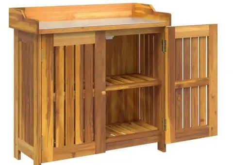 Dulap de grădină Maro 78 x 36.5 x 78cm Lemn masiv de acacia - 5/5