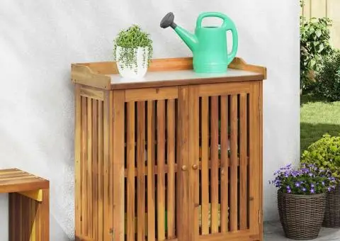 Dulap de grădină Maro 78 x 36.5 x 78cm Lemn masiv de acacia - 1/5