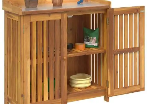 Dulap de grădină Maro 78 x 36.5 x 78cm Lemn masiv de acacia - 3/5