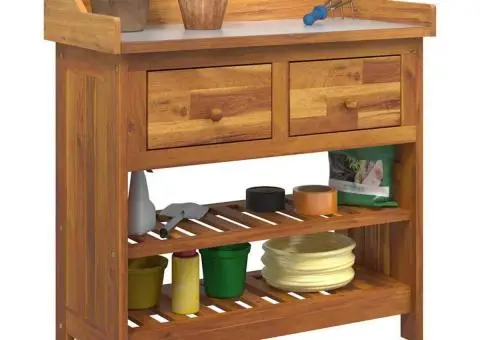 Dulap de grădină Maro 78 x 36.5 x 78cm Lemn masiv de acacia - 3/5