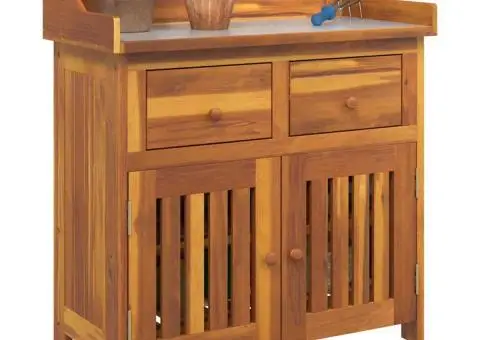 Dulap de grădină Maro 78 x 36.5 x 78 cm Lemn masiv de acacia - 3/5