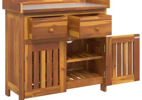 Dulap de grădină Maro 78 x 36.5 x 78 cm Lemn masiv de acacia - 5/5