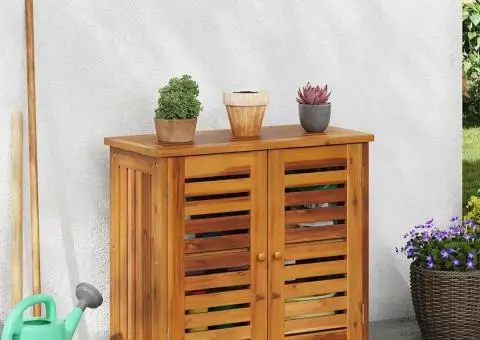 Dulap de grădină Maro 78 x 36.5 x 78cm Lemn masiv de acacia - 1/5