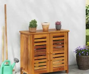Dulap de grădină Maro 78 x 36.5 x 78cm Lemn masiv de acacia