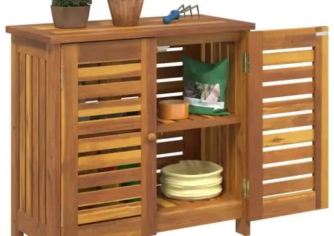 Dulap de grădină Maro 78 x 36.5 x 78cm Lemn masiv de acacia - 3/5