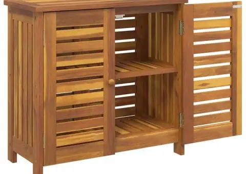 Dulap de grădină Maro 78 x 36.5 x 78cm Lemn masiv de acacia - 5/5