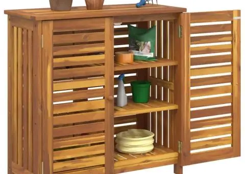 Dulap de grădină Maro 78 x 36.5 x 78cm Lemn masiv de acacia - 3/5