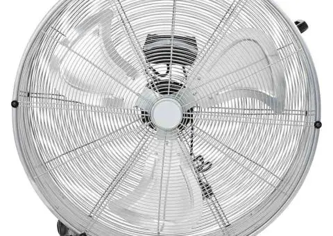 Ventilator de podea cu roți, 3 viteze, argintiu, 77 cm - 2/5