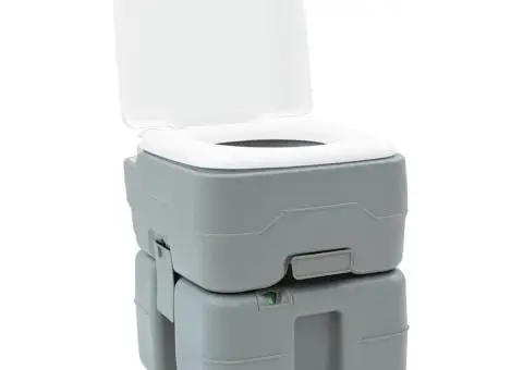 Toaletă Camping corp gri+capac alb - 2/5