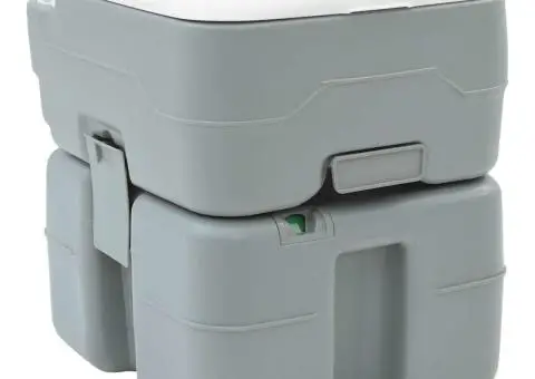 Masă de Camping corp gri+capac alb+gri stylish - 5/5