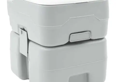 Toaletă de camping Corp gri + capac alb Neaplicabil - 1/5