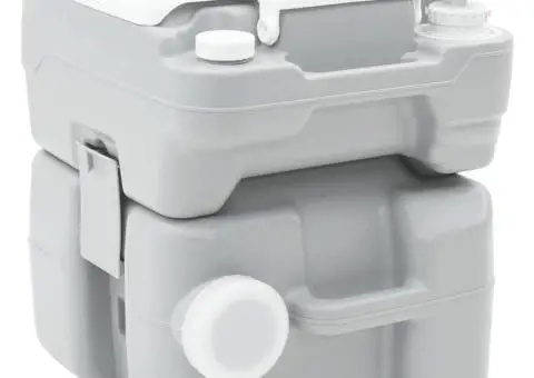 Toaletă de camping Corp gri + capac alb Neaplicabil - 3/5