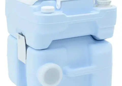 Toaletă de camping corp albastru deschis + capac alb NA NA NA - 3/5