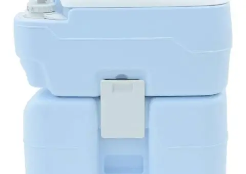Toaletă de camping corp albastru deschis + capac alb NA NA NA - 5/5