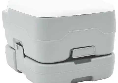 Toaletă de camping portabilă, 10L apă curată & 10L deșeuri - 1/5