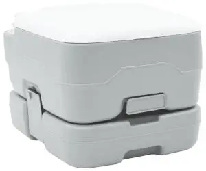 vidaXL Toaletă de camping portabilă, 10L apă curată & 10L deșeuri