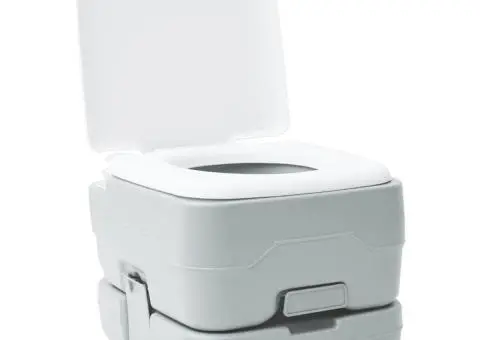 Toaletă de camping portabilă, 10L apă curată & 10L deșeuri - 2/5