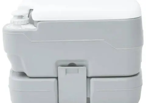 Toaletă de camping portabilă, 10L apă curată & 10L deșeuri - 4/5
