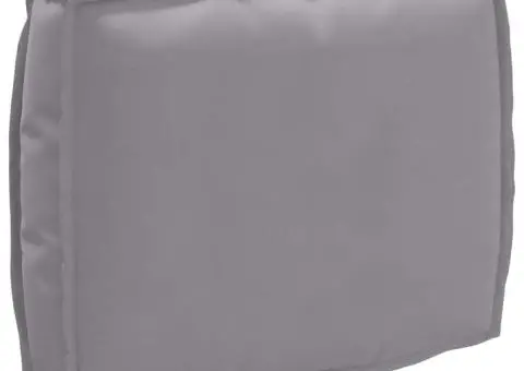 Pernă pentru spătar Gri 50x40x12 cm din țesătură Oxford - 1/5