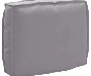 Pernă pentru spătar Gri 50x40x12 cm din țesătură Oxford