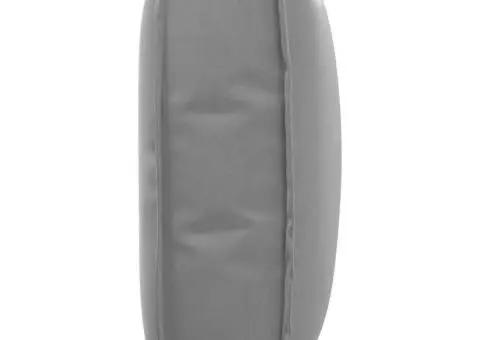 Pernă pentru spătar Gri 50x40x12 cm din țesătură Oxford - 4/5