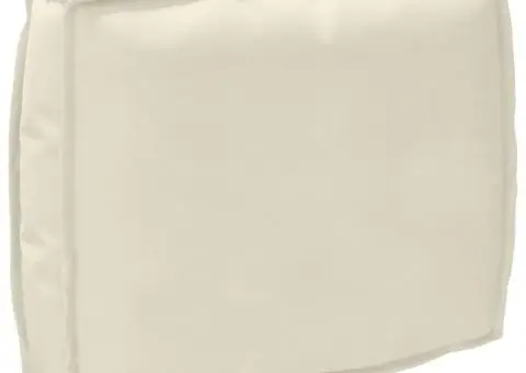 Pernă pentru spătar crema, 50 x 40 x 12 cm, din țesătură Oxford - 1/5