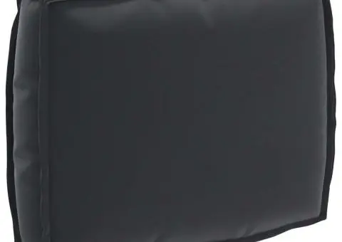 Pernă pentru spătar , Neagră, 50 x 40 x 12 cm, țesătură Oxford - 1/5