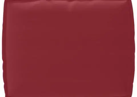 Cuscus pentru palet cu spătar roșu vin, 50 x 40 x 12 cm, fabricat din Oxford. - 5/5