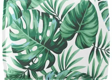 Perna de spate din palet cu model de frunză, 50 x 40 x 12 cm, din material Oxford - 4/5