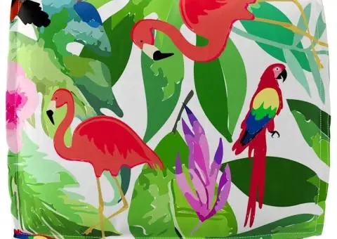 Perna pentru spătar Tropical Jungle 50x40x12 cm, din material Oxford - 4/5