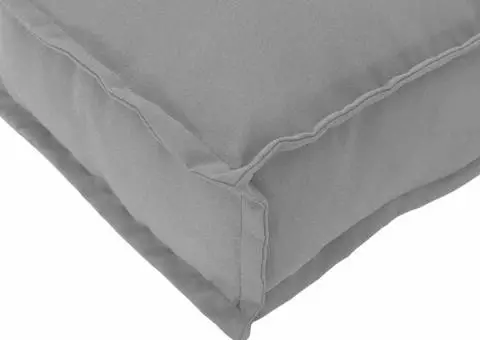 Cojoc de Palet pentru Scaun Gri 50x50x12 cm, Țesătură Oxford - 5/5
