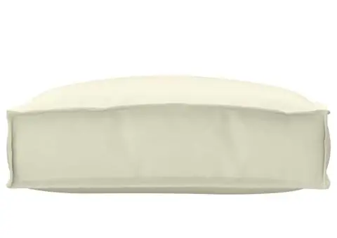 Pernă pentru șezlong crem 50 x 50 x 12 cm, din țesătură Oxford. - 2/5