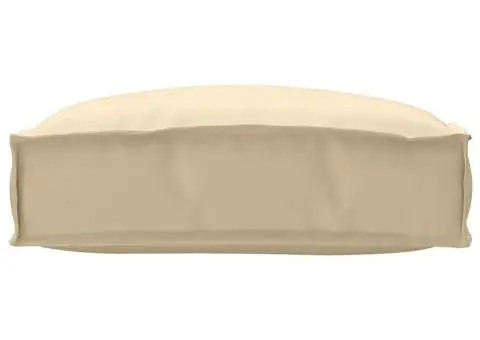 Perna pentru banchet, bej, 50x50x12 cm, țesătură Oxford. - 2/5