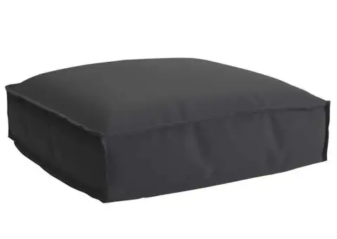 Pernă pentru Palete Negru, pentru șezut, 50x50x12 cm, din țesătură Oxford. - 1/5