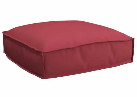 Perna pentru șezut Roșie Vin 50x50x12 cm din material Oxford. - 1/5