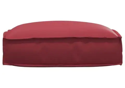 Perna pentru șezut Roșie Vin 50x50x12 cm din material Oxford. - 3/5
