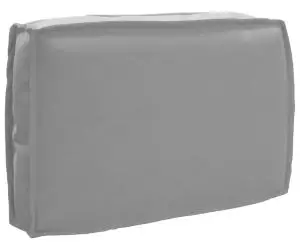 Cojoc pentru palet, spătar gri, 60 x 40 x 12 cm, fabricat din Oxford.