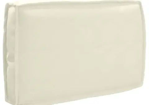 Perna pentru spate Crem 60x40x12 cm Fabric Oxford - 1/5